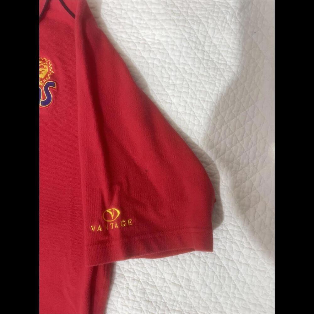 RARE MILB Jacksonville Suns Florida Baseball Polo Embroidered Large Red mt9 - Picture 3 of 4
